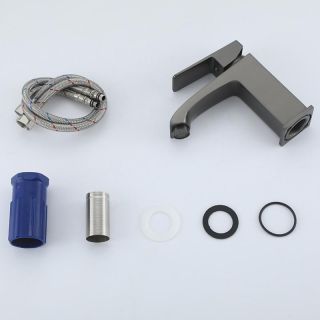 Смеситель для раковины Frap F1076-9 Оружейная сталь